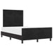 Pat cu arcuri cu headboard Negru 120 x 200 cm Catifea - WALTI WALTI