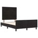 Pat cu arcuri cu headboard Negru 120 x 200 cm Catifea - WALTI WALTI
