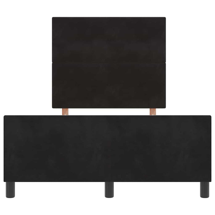 Pat cu arcuri cu headboard Negru 120 x 200 cm Catifea - WALTI WALTI