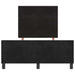 Pat cu arcuri cu headboard Negru 120 x 200 cm Catifea - WALTI WALTI