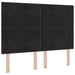 Pat cu arcuri cu headboard Negru 140 x 190 cm Catifea - WALTI WALTI
