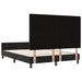 Pat cu arcuri cu headboard Negru 140 x 190 cm Catifea - WALTI WALTI