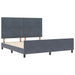 Pat cu arcuri cu headboard Gri închis 180 x 200 cm Catifea - WALTI WALTI