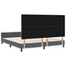 Pat cu arcuri cu headboard Gri închis 180 x 200 cm Catifea - WALTI WALTI