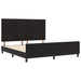 Pat cu arcuri cu headboard Negru 180 x 200 cm Catifea - WALTI WALTI