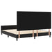 Pat cu arcuri cu headboard Negru 180 x 200 cm Catifea - WALTI WALTI
