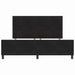 Pat cu arcuri cu headboard Negru 180 x 200 cm Catifea - WALTI WALTI