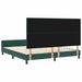 Pat cu arcuri cu headboard Verde închis 180 x 200 cm Catifea - WALTI WALTI