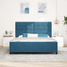 Pat cu arcuri cu headboard Albastru închis 180 x 200 cm Catifea - WALTI WALTI