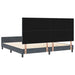 Pat cu arcuri cu headboard Gri închis 200 x 200 cm Catifea - WALTI WALTI