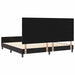 Pat cu arcuri cu headboard Negru 200 x 200 cm Catifea - WALTI WALTI