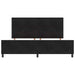 Pat cu arcuri cu headboard Negru 200 x 200 cm Catifea - WALTI WALTI