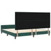 Pat cu arcuri cu headboard Verde închis 200 x 200 cm Catifea - WALTI WALTI