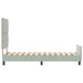 Pat cu arcuri cu headboard Gri deschis 80 x 200 cm Catifea - WALTI WALTI