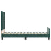 Pat cu arcuri cu headboard Verde închis 80 x 200 cm Catifea - WALTI WALTI