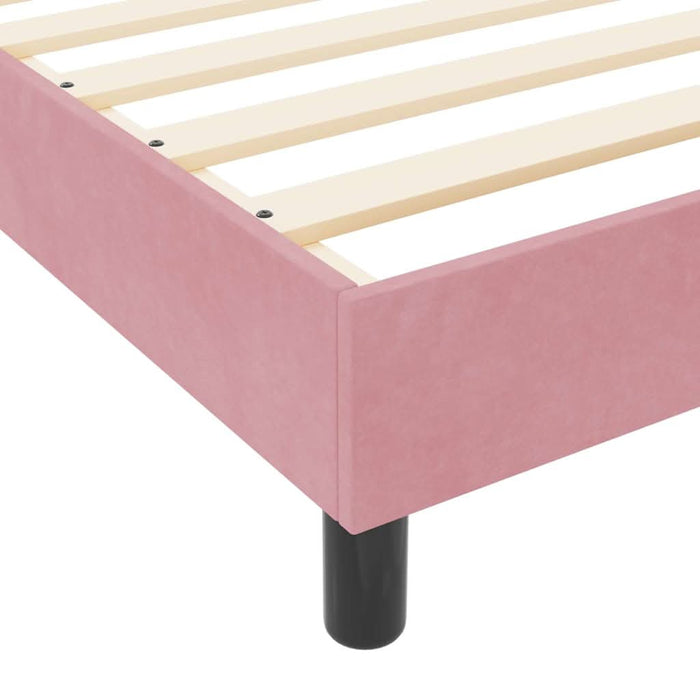 Cadru de pat cu headboard Roz 80 x 200 cm Catifea - WALTI WALTI