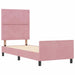 Cadru de pat cu headboard Roz 80 x 200 cm Catifea - WALTI WALTI