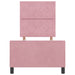 Cadru de pat cu headboard Roz 80 x 200 cm Catifea - WALTI WALTI