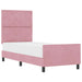 Cadru de pat cu headboard Roz 80 x 200 cm Catifea - WALTI WALTI