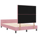 Pat cu arcuri cu headboard Roz 120 x 190 cm Catifea - WALTI WALTI