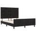 Pat cu arcuri cu headboard Negru 140 x 200 cm Catifea - WALTI WALTI