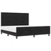Pat cu arcuri cu headboard Negru 180 x 200 cm Catifea - WALTI WALTI