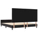 Pat cu arcuri cu headboard Negru 180 x 200 cm Catifea - WALTI WALTI