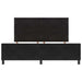 Pat cu arcuri cu headboard Negru 180 x 200 cm Catifea - WALTI WALTI