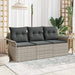 Set de canapele pentru grădină 3 pcs Gri deschis Rattan poli - WALTI WALTI