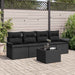 Set de canapele pentru grădină 5 pcs Negru 55 x 55 x 37 cm - WALTI WALTI