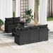 Set de canapele pentru grădină 6 pcs Negru 55 x 55 x 37 cm - WALTI WALTI