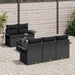 Set de canapele pentru grădină 6 pcs Negru 55 x 55 x 37 cm - WALTI WALTI