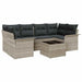 Set de canapele pentru grădină 7 pcs Gri deschis și gri închis - WALTI WALTI