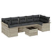 Set de canapele pentru grădină 8 pcs Gri deschis și gri închis - WALTI WALTI