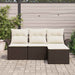 Set de canapele pentru grădină cu pernă 4 pcs Maro Rattan poli - WALTI WALTI
