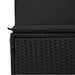 Set de canapele pentru grădină cu pernă 6 pcs Negru Rattan poli - WALTI WALTI