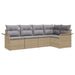 Set de canapele pentru grădină cu pernă 5 pcs Bej Rattan poli - WALTI WALTI