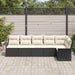 Set de canapele pentru grădină cu pernă 6 pcs Negru Rattan poli - WALTI WALTI