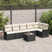 Set de canapele pentru grădină cu pernă 7 pcs Negru Rattan poli - WALTI WALTI