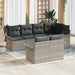 Set de canapele pentru grădină 7 pcs Gri deschis Rattan poli - WALTI WALTI