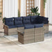 Set de canapele pentru grădină cu pernă 7 pcs Gri Rattan poli - WALTI WALTI