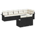 Set de canapele pentru grădină cu pernă 8 pcs Negru Rattan poli - WALTI WALTI