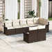 Set de canapele pentru grădină cu pernă 8 pcs Maro Rattan poli - WALTI WALTI