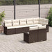 Set de canapele pentru grădină cu pernă 8 pcs Maro Rattan poli - WALTI WALTI