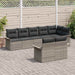 Set de canapele pentru grădină 8 pcs Gri deschis Rattan poli - WALTI WALTI