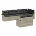 Set de canapele pentru grădină 8 pcs Gri deschis Rattan poli - WALTI WALTI