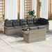 Set de canapele pentru grădină 9 pcs Gri deschis Rattan poli - WALTI WALTI