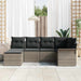 Set de canapele pentru grădină cu pernă 6 pcs Gri Rattan poli - WALTI WALTI