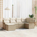Set de canapele pentru grădină cu pernă 6 pcs Bej Rattan poli - WALTI WALTI
