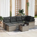 Set de canapele pentru grădină cu pernă 7 pcs Gri Rattan poli - WALTI WALTI